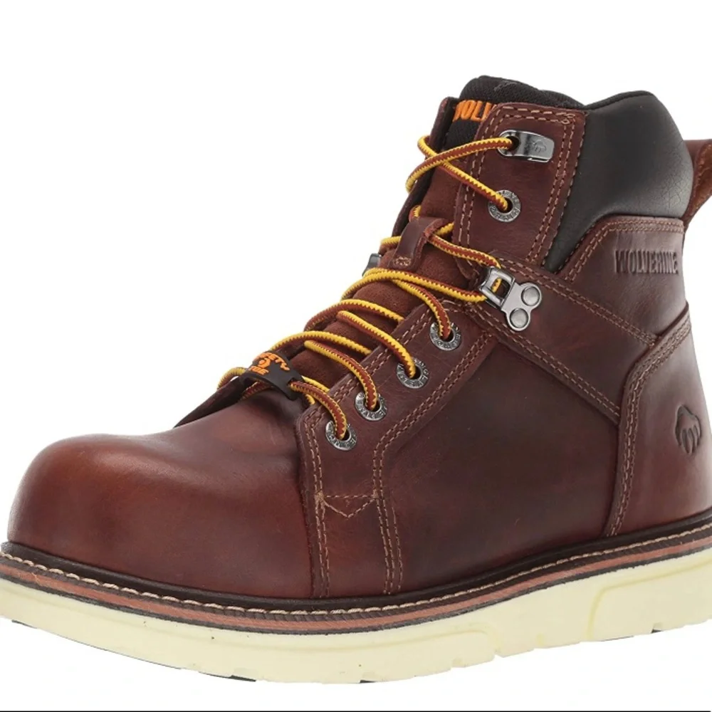 WOLVERINE Men's I-90 DuraShocks 6" Wedge Industrial Shoe - Picture 2 of 13